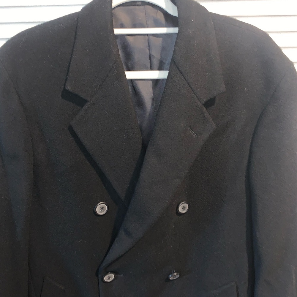 London Fog Vintage Wool Double breasted Men’s long Coat 38S - Picture 5 of 15